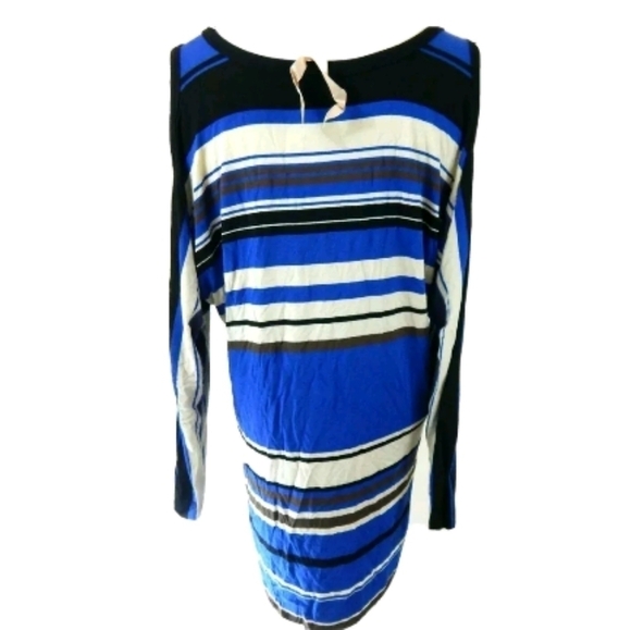 Bailey 44 Striped Cold Shoulder Top - Picture 4 of 4